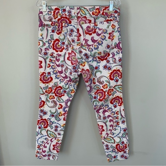 Pilcro and the‎ Letter Press Floral Mid-Rise Skinny Jeans Size 29P - Picture 4 of 6
